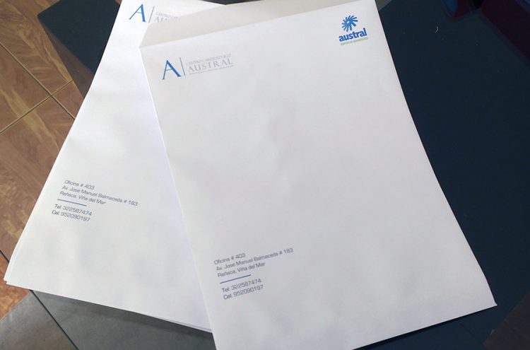 Impresión Sobre Carta, Centro Cardiológico Austral