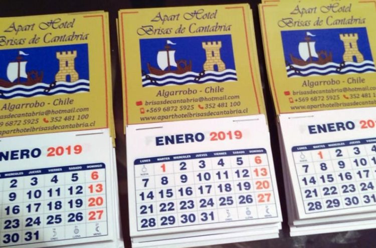 Mini Calendarios Magnéticos, Hotel Cantabria